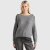 Boat neck sweater