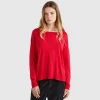 Boat neck sweater