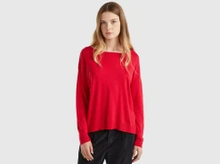 Boat neck sweater