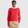 Boat neck sweater