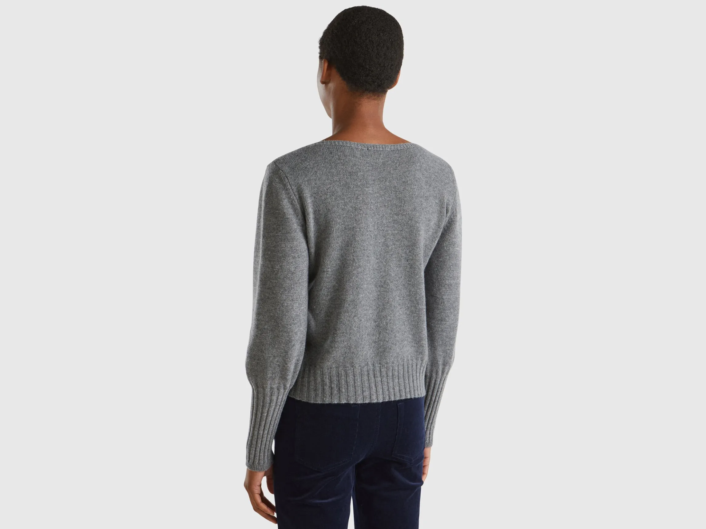Boat neck sweater