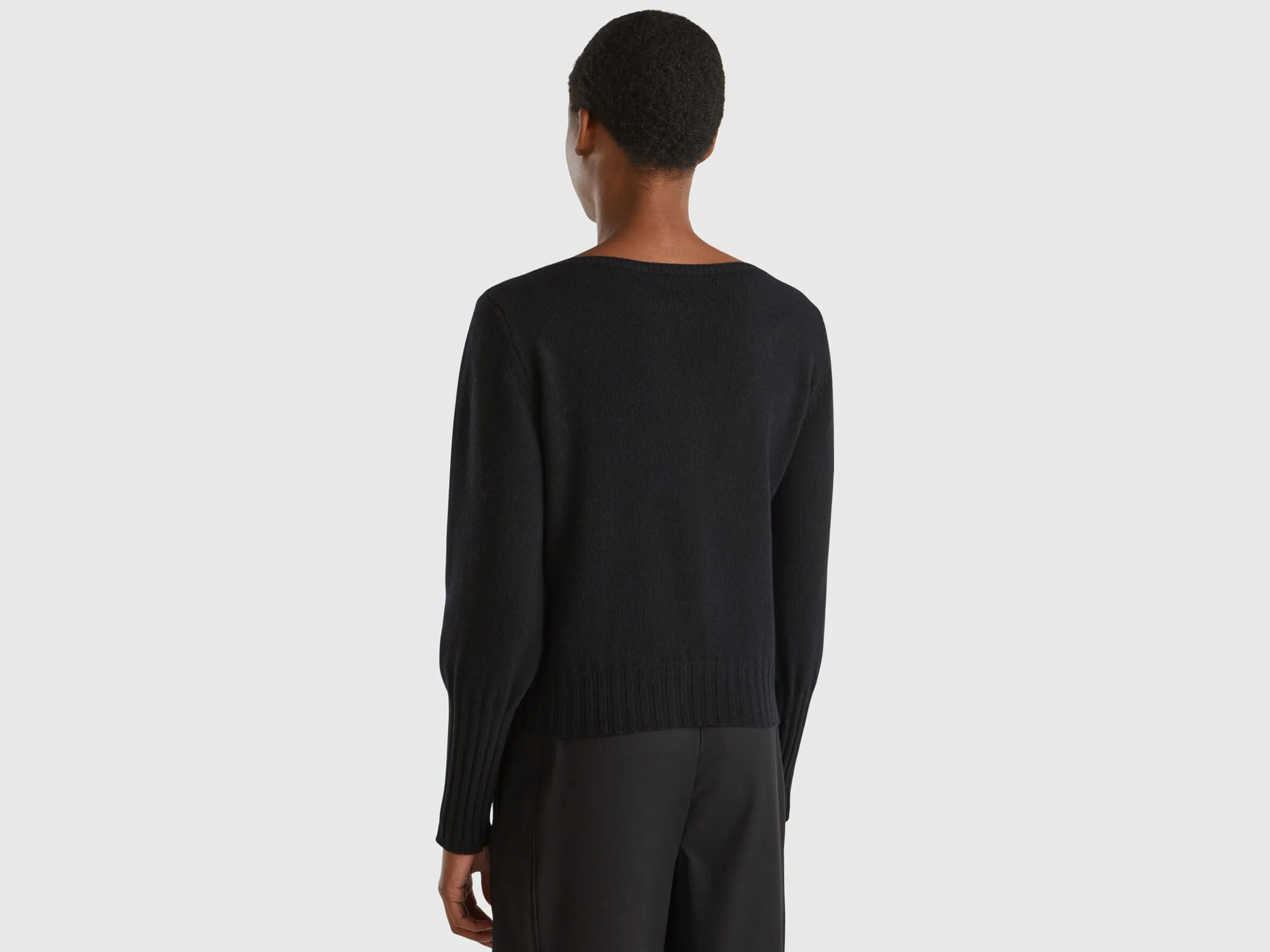 Boat neck sweater