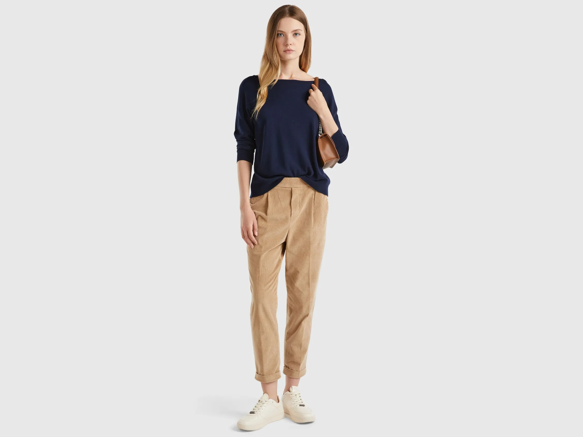 Boat neck sweater