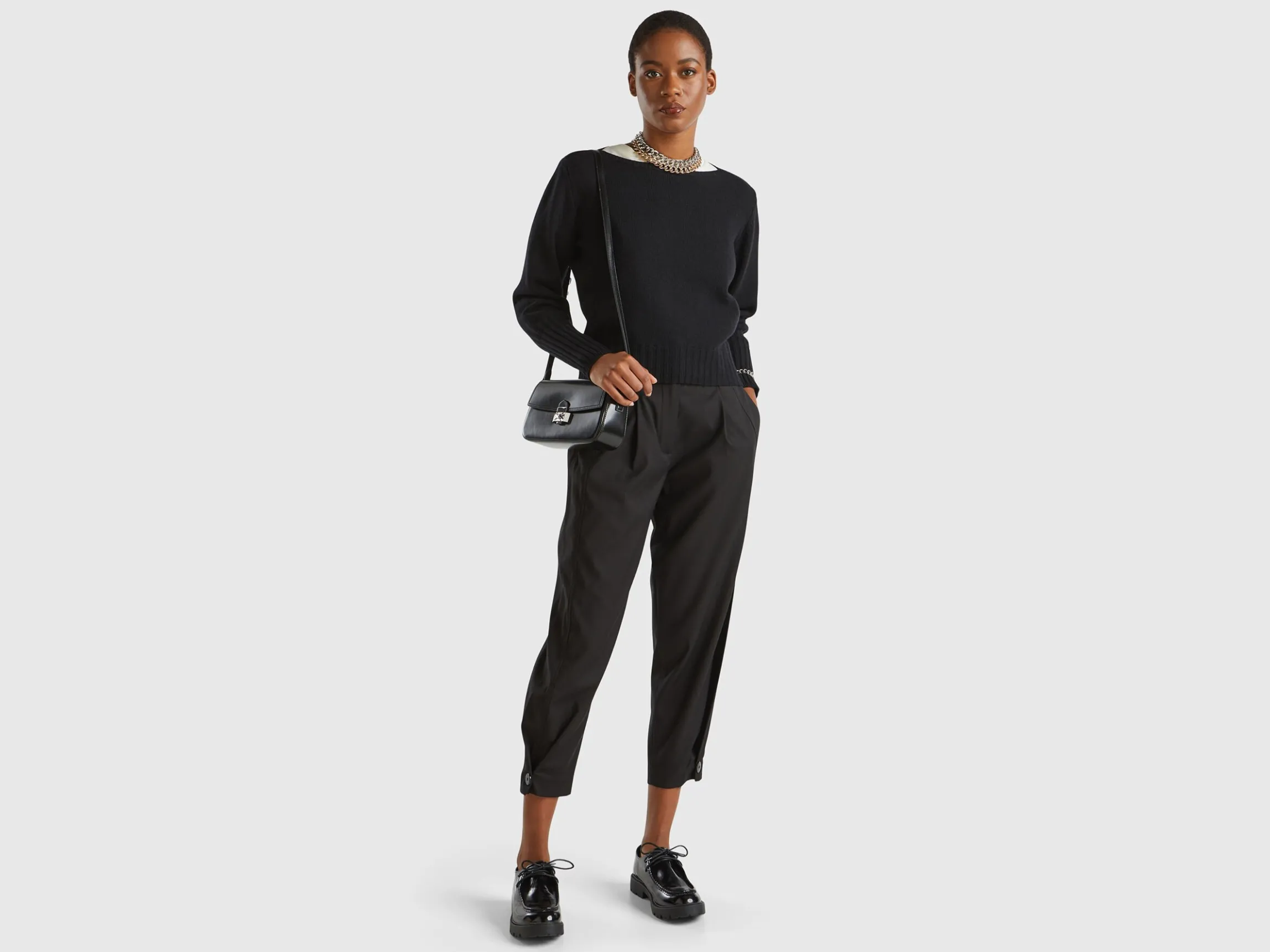 Boat neck sweater