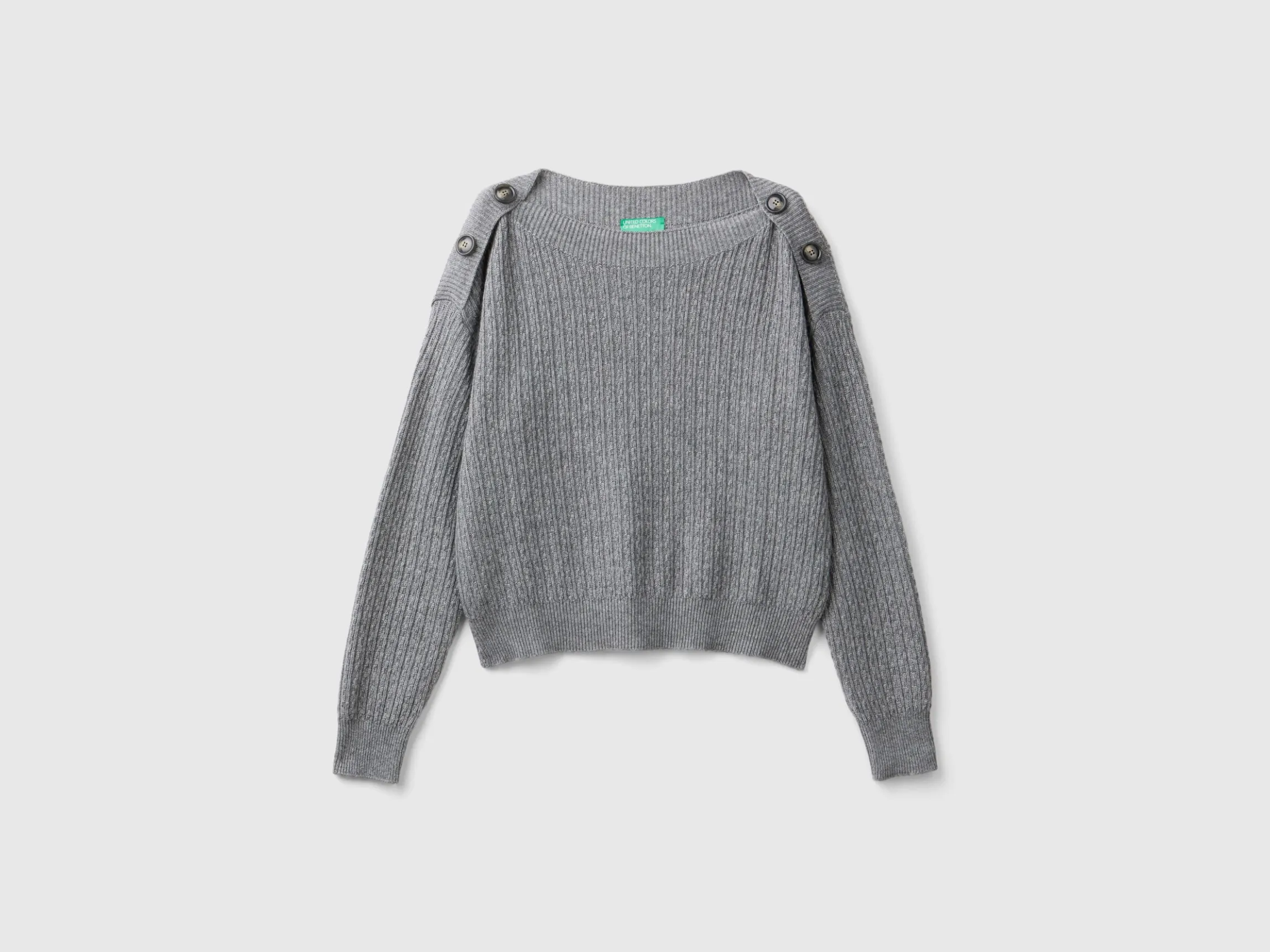 Boat neck sweater