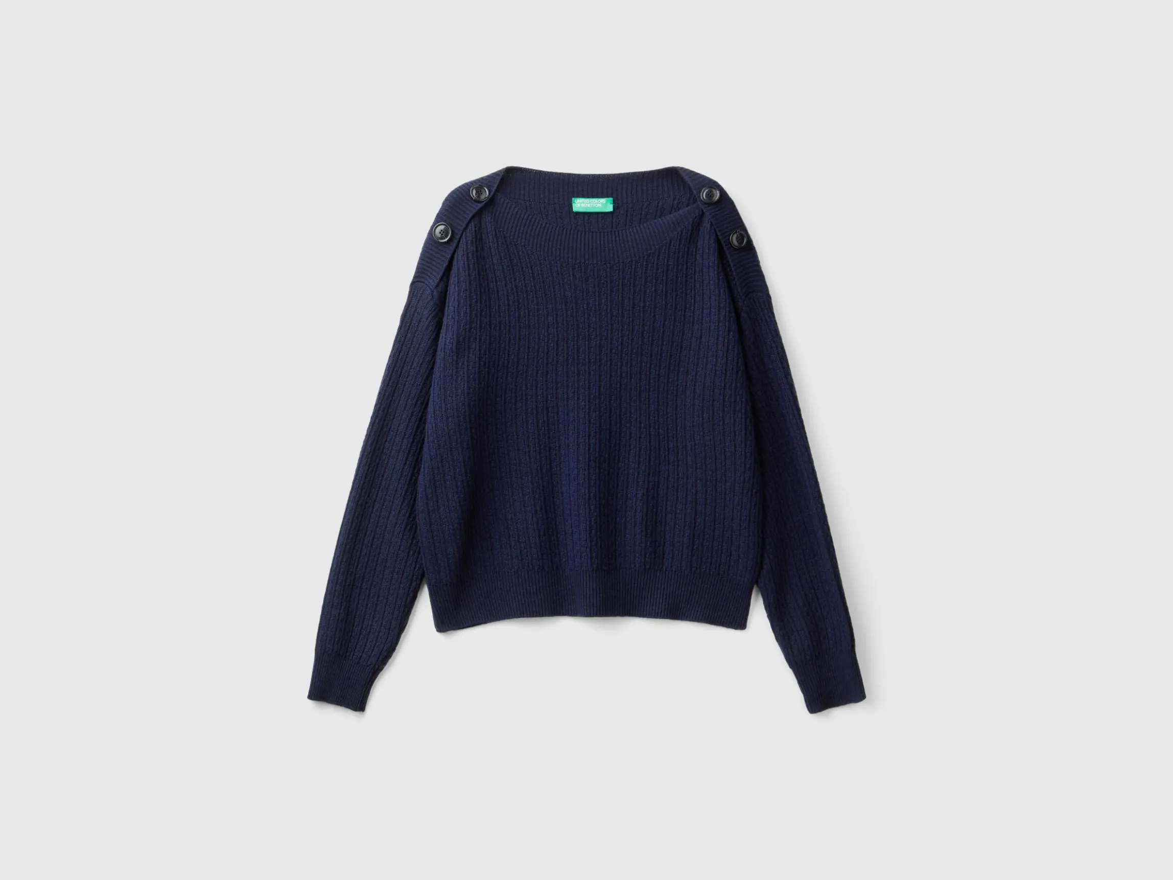 Boat neck sweater