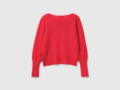 Boat neck sweater