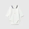 Bodysuit polo in organic cotton