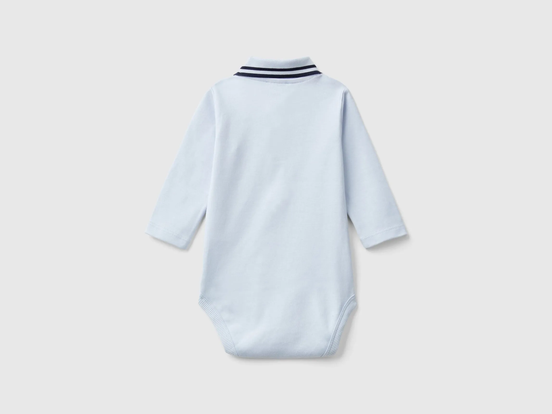 Bodysuit polo in organic cotton
