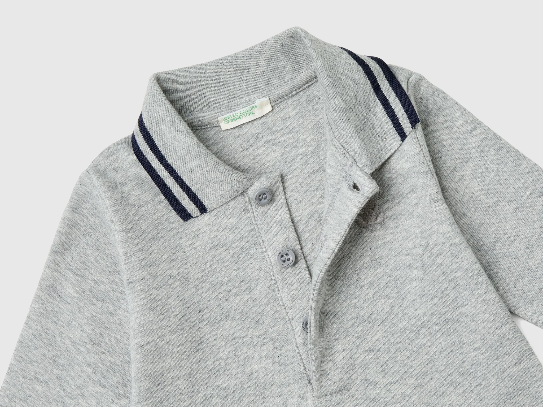 Bodysuit polo in organic cotton