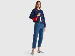 Bomber jacket with bouclé look