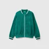 Bomber style sweatshirt in chenille