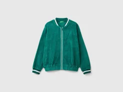 Bomber style sweatshirt in chenille