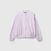 Bomber style sweatshirt in chenille