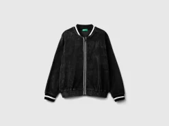 Bomber style sweatshirt in chenille