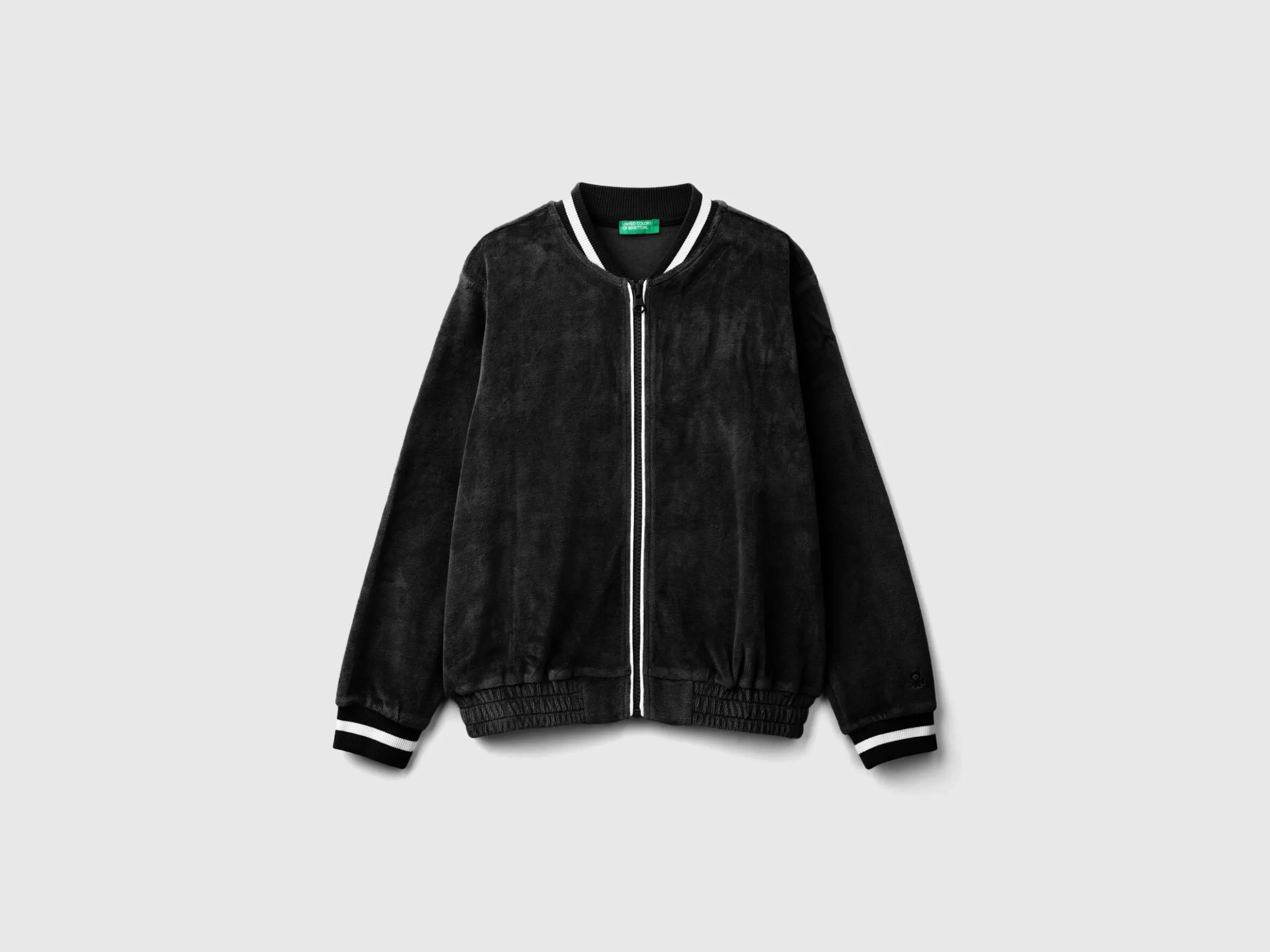 Bomber style sweatshirt in chenille