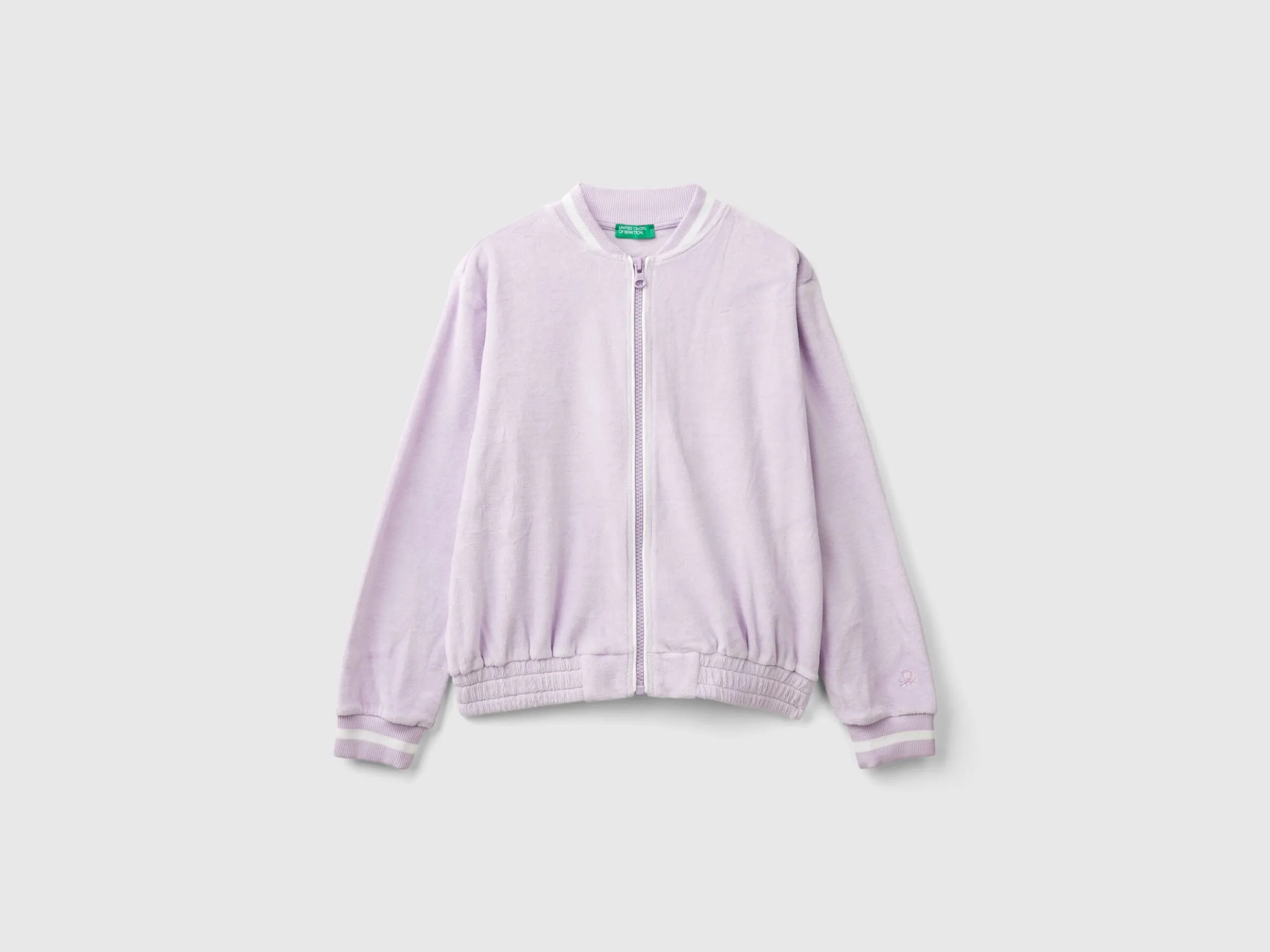 Bomber style sweatshirt in chenille