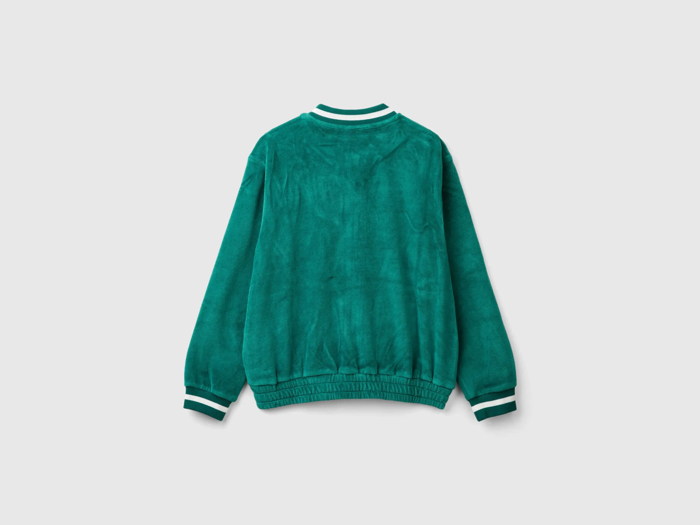 Bomber style sweatshirt in chenille