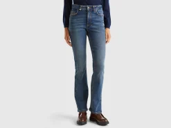 Bootcut jeans in recycled cotton blend