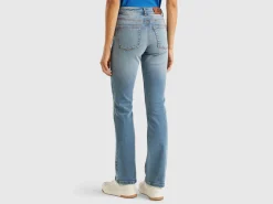 Bootcut jeans in recycled cotton blend