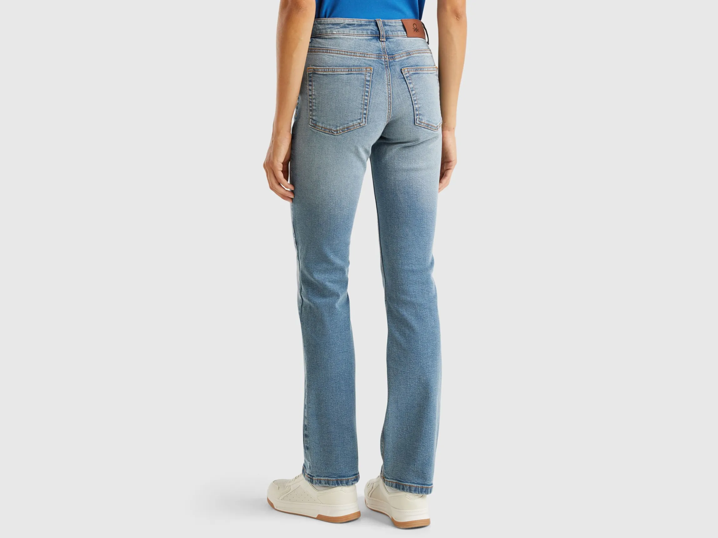 Bootcut jeans in recycled cotton blend