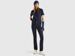 Bootcut jeans in recycled cotton blend