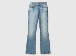 Bootcut jeans in recycled cotton blend