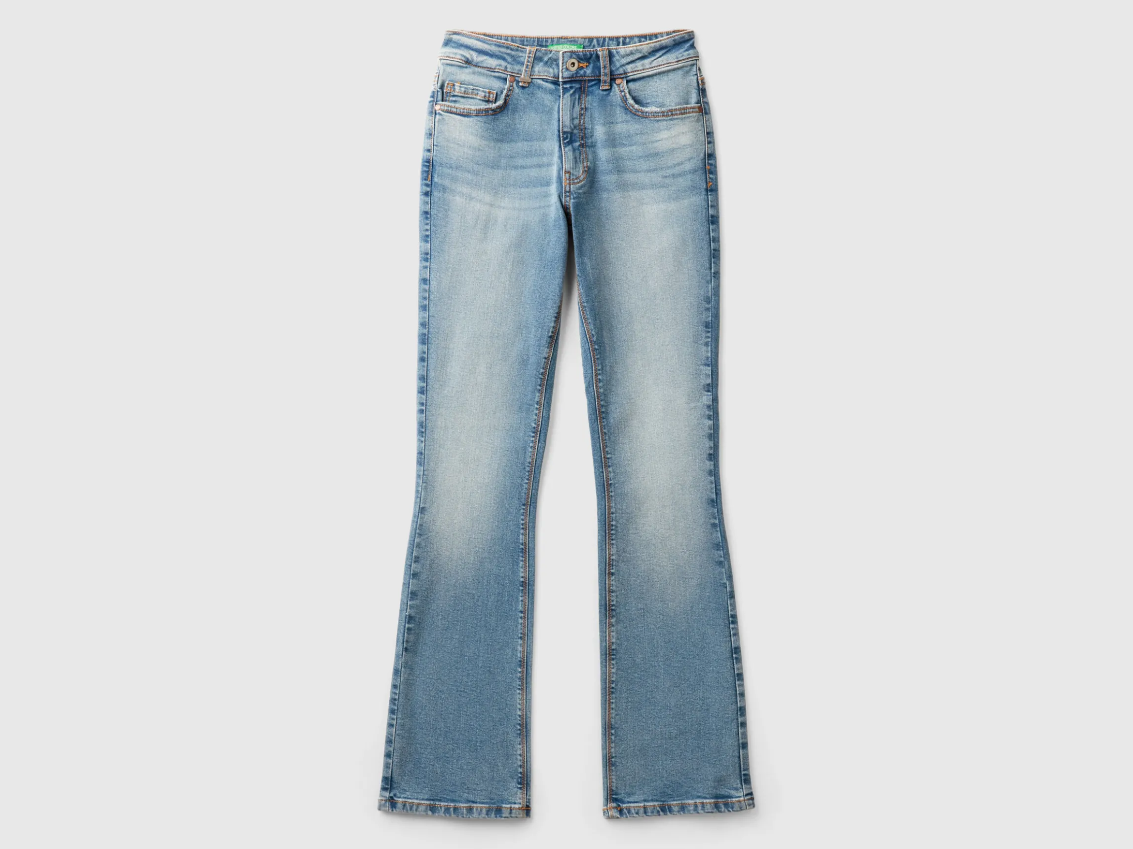 Bootcut jeans in recycled cotton blend