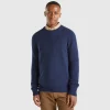 Bouclé crew neck sweater