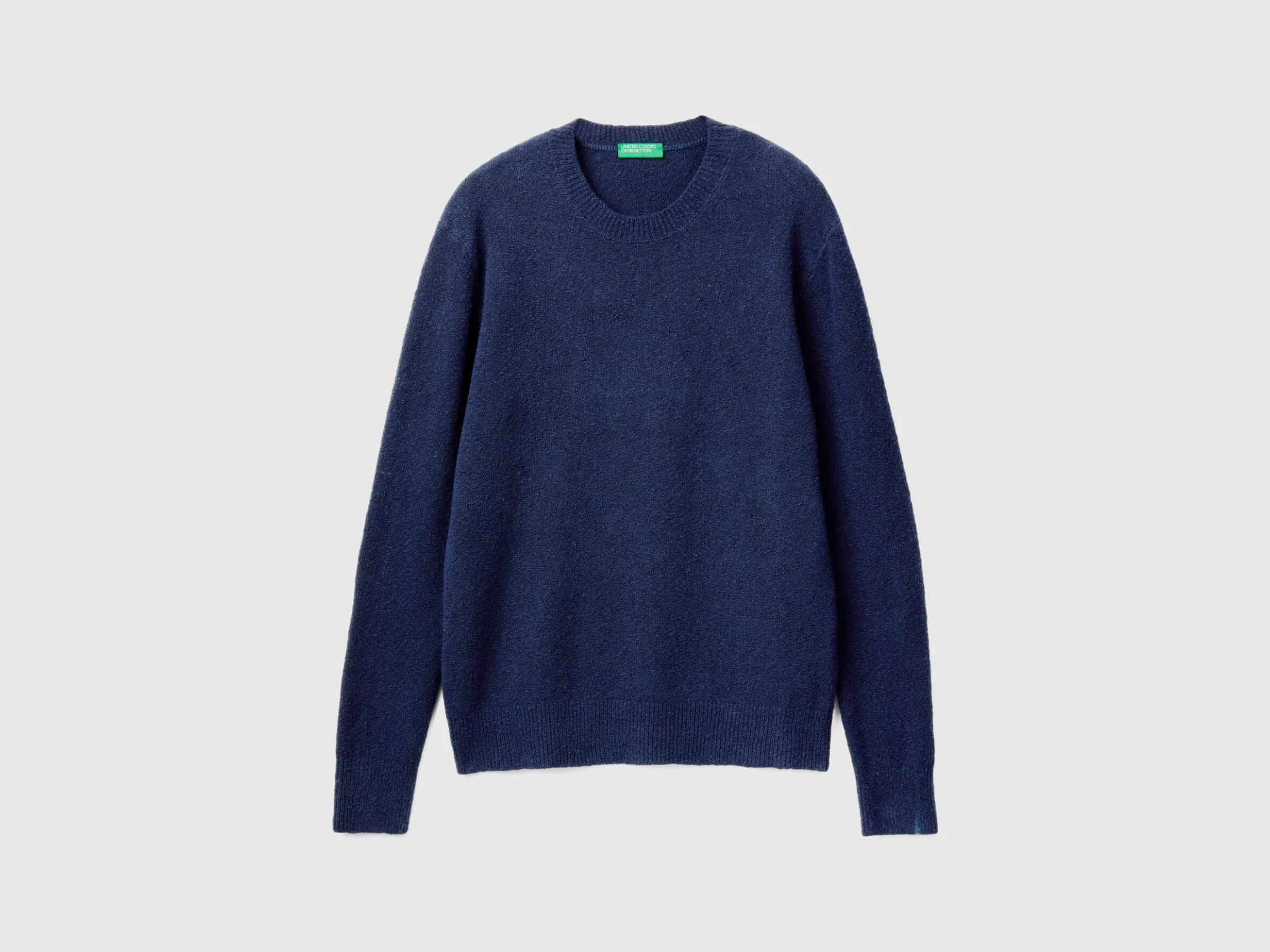 Bouclé crew neck sweater