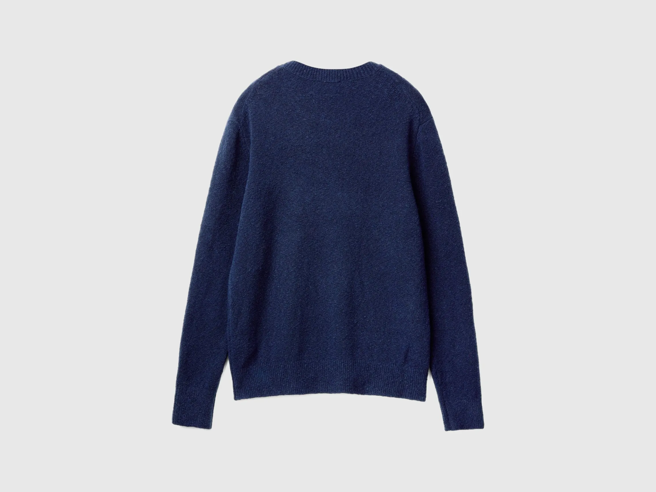 Bouclé crew neck sweater
