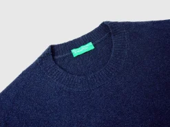 Bouclé crew neck sweater
