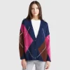 Boxy fit cardigan in mohair blend
