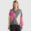Boxy fit sweater in mohair blend