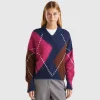 Boxy fit sweater in mohair blend