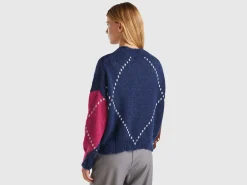 Boxy fit sweater in mohair blend