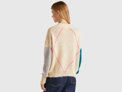 Boxy fit sweater in mohair blend