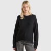 Boxy fit sweater in wool blend