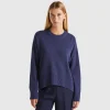 Boxy fit sweater in wool blend