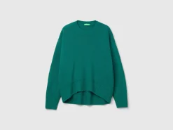 Boxy fit sweater in wool blend