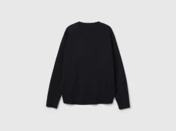 Boxy fit sweater in wool blend