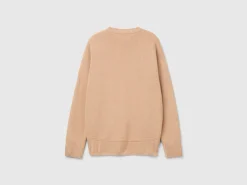 Boxy fit sweater in wool blend