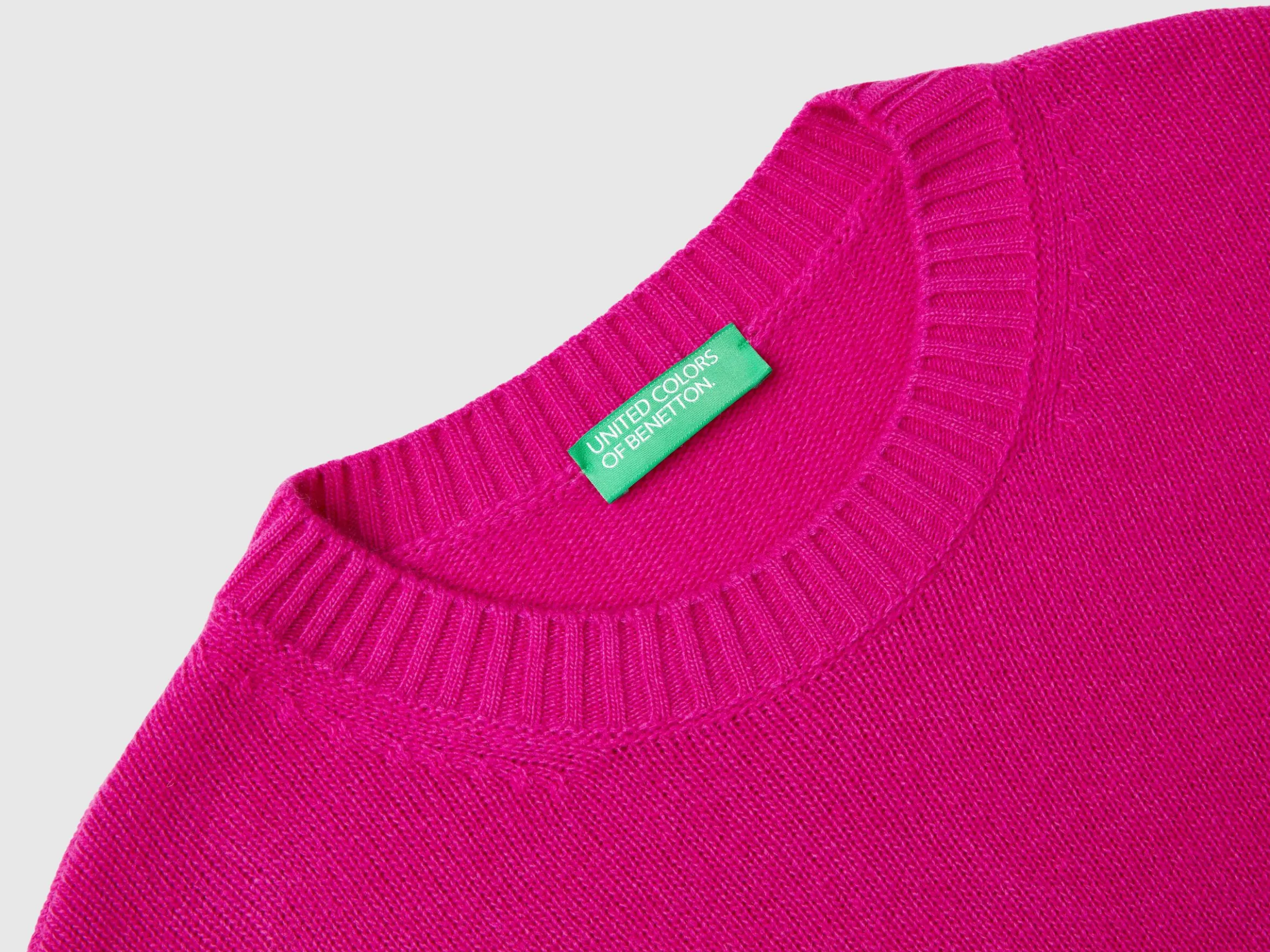 Boxy fit sweater in wool blend