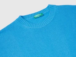 Boxy fit sweater in wool blend