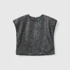 Boxy fit top with sequins