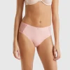 Boyshort underwear with lace inserts