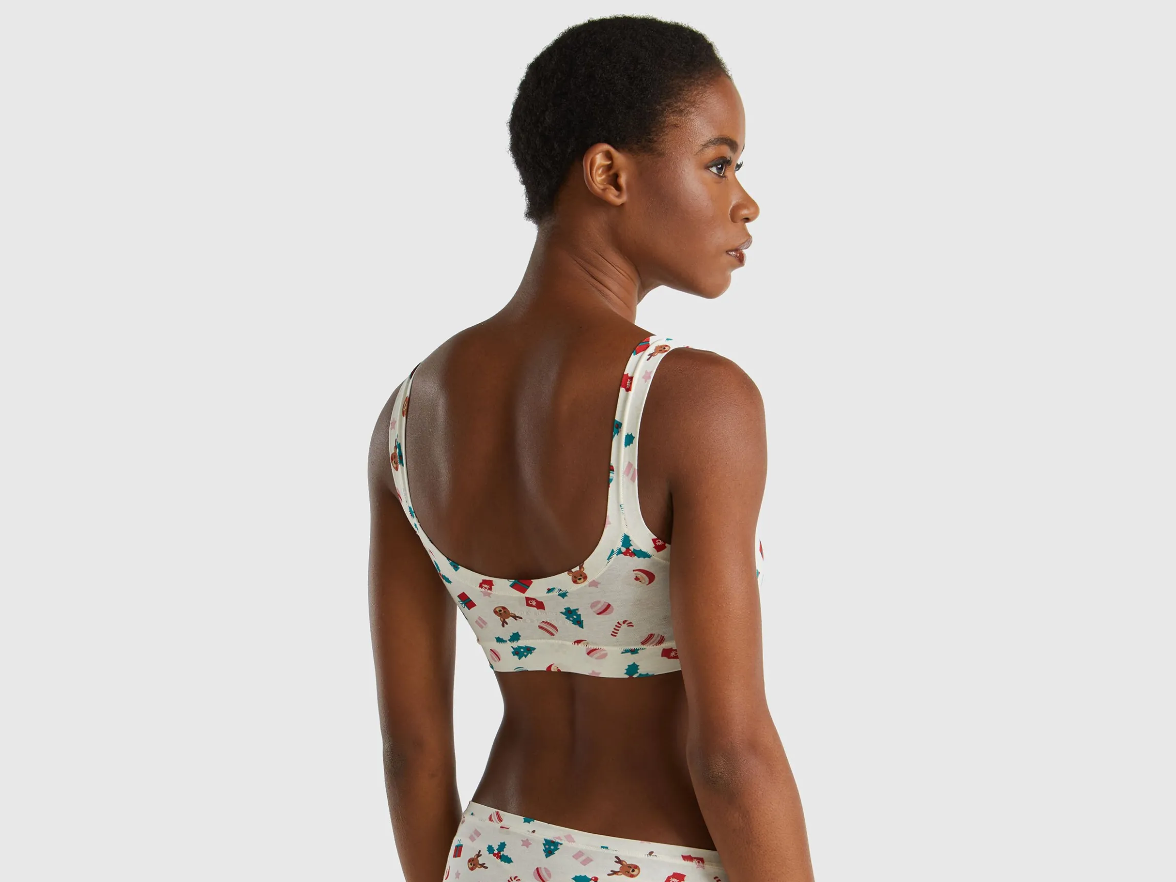 Bra with Christmas print