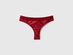 Brazilian underwear in glossy fabric