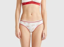 Briefs with biscuit print