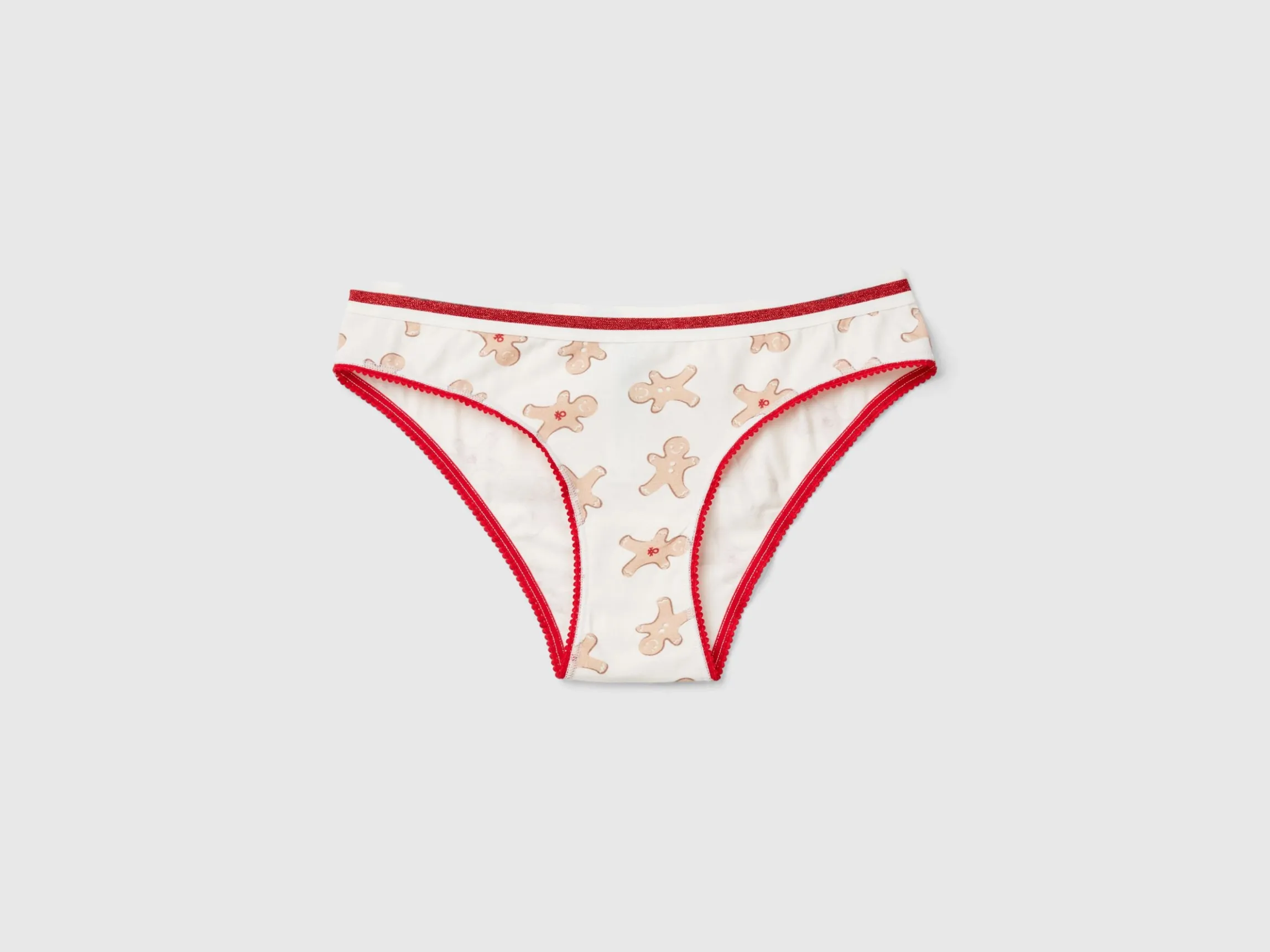Briefs with biscuit print